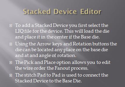 Stack device editor