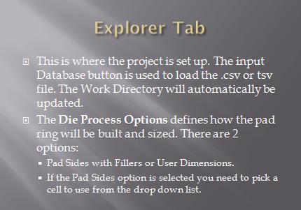 Explorer tab